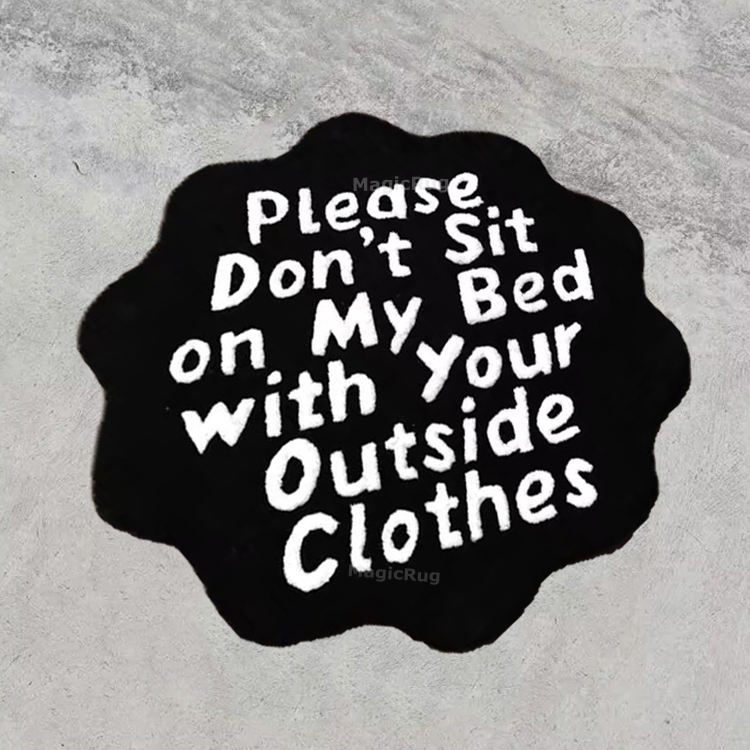 Hand-tufted carpet, bedroom logo carpet