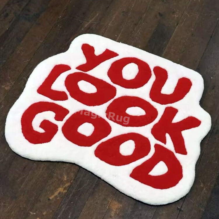 Hand-tufted carpet, bedroom logo carpet