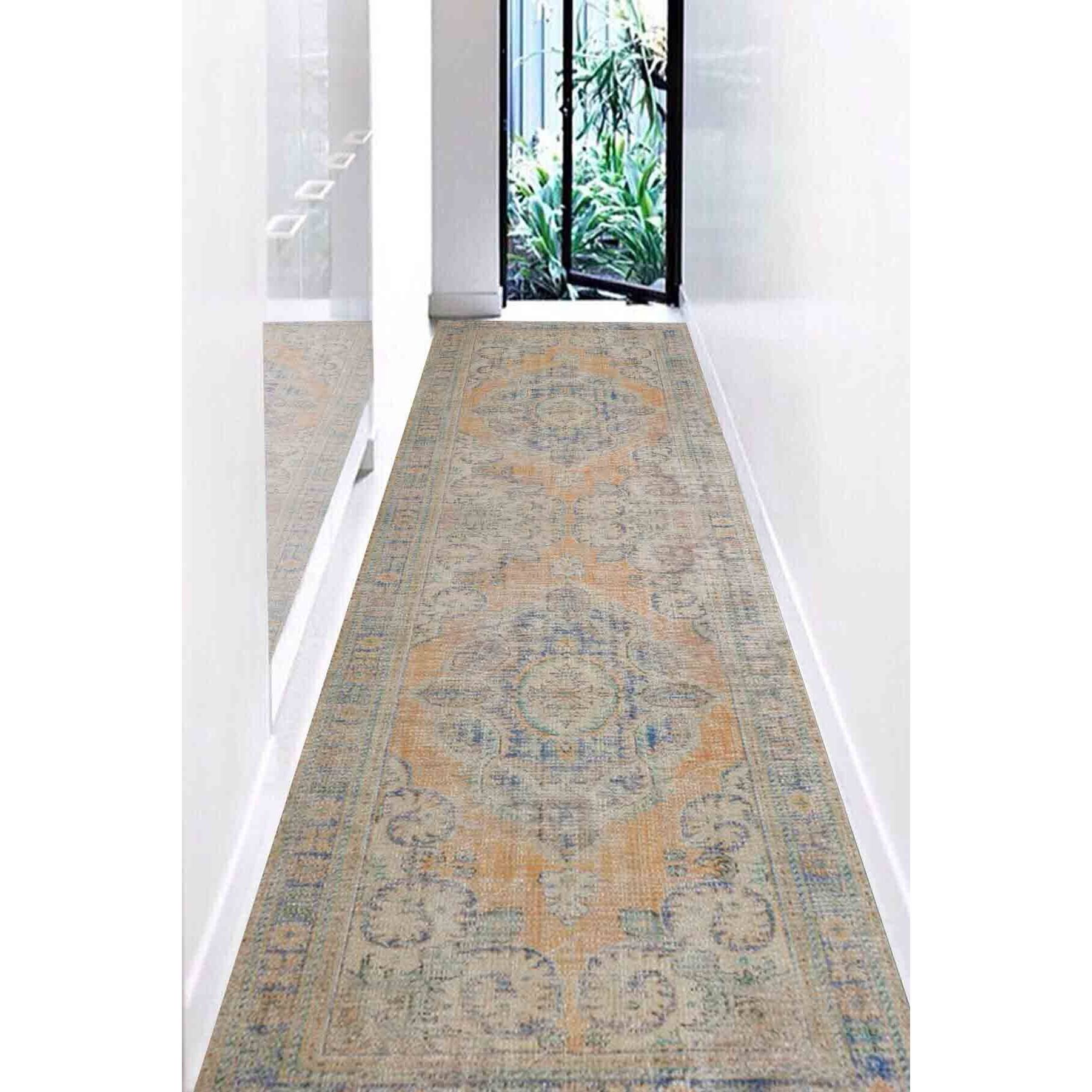 Mustard-colored rug, printed rug for office decor, small soft salon rug, plush soft rug