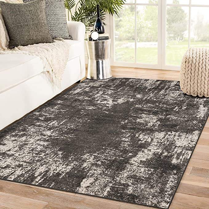 Modern minimalist design rug, small bedroom rug, 3D rug