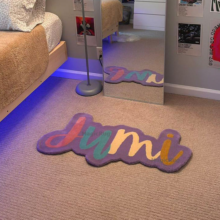 Hand-tufted carpet, bedroom logo carpet