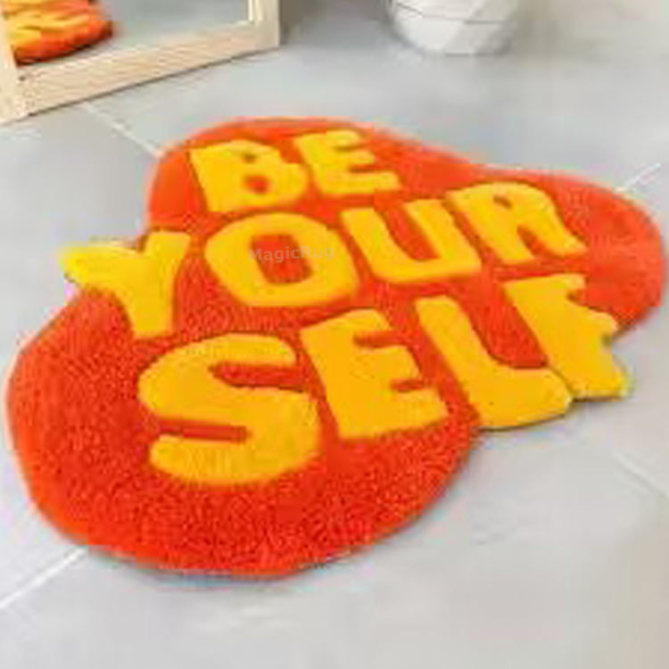 Hand-tufted carpet, bedroom logo carpet