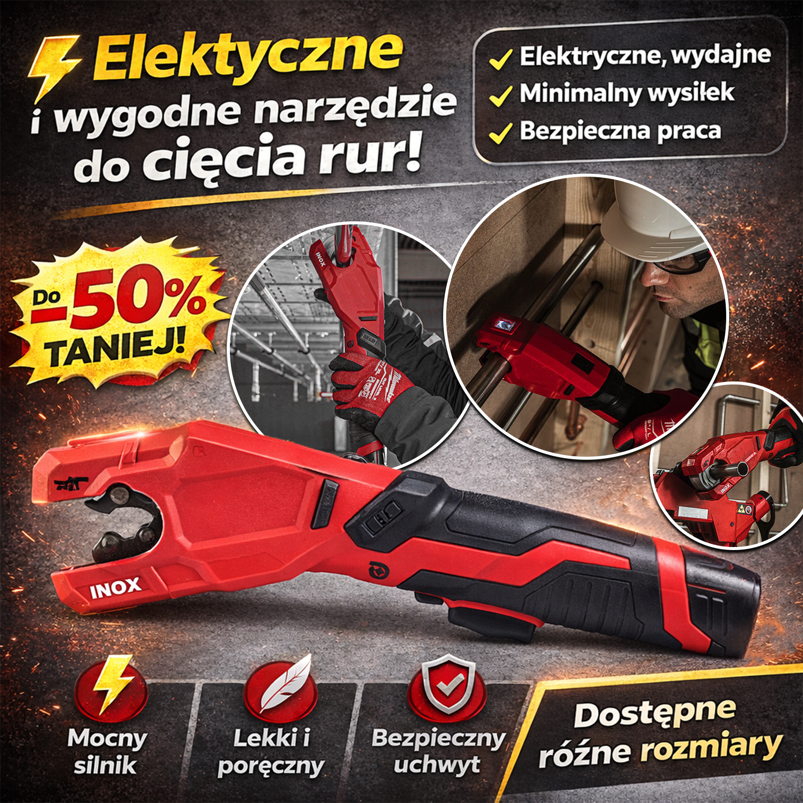 Obcinak do rur ze stali nierdzewnej M12™ RAPTOR