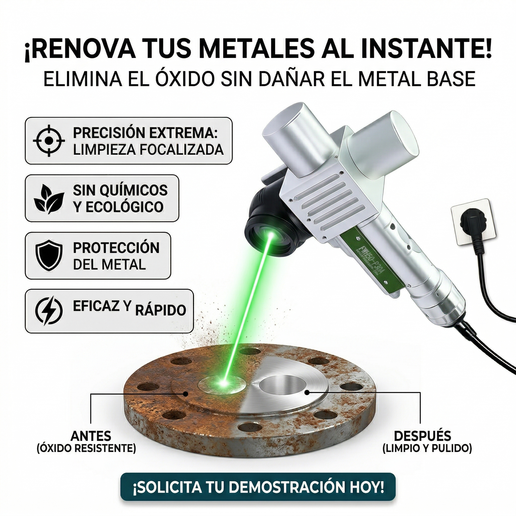 Limpiador de pulsos portátil FWH50-P30A: Admite 11 programas de limpieza distintos de 7 niveles, lo que permite alternar fácilmente entre los diferentes modos de limpieza.