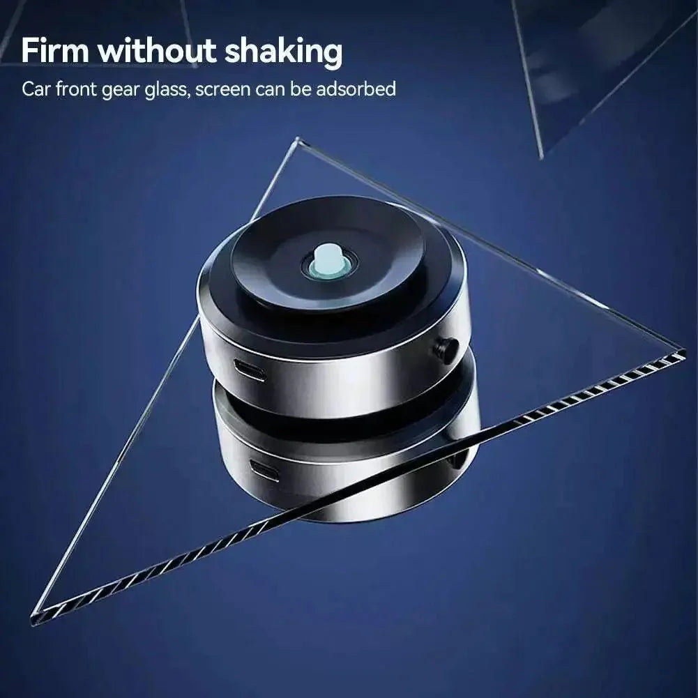 2 - in - 1 Magnetic Wireless Car Charger with Dual - Sided Rotation & Vacuum Suction - Featured Mart