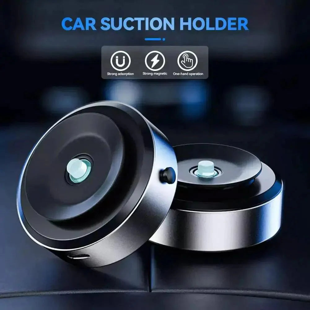 2 - in - 1 Magnetic Wireless Car Charger with Dual - Sided Rotation & Vacuum Suction - Featured Mart