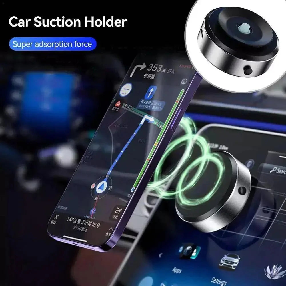 2 - in - 1 Magnetic Wireless Car Charger with Dual - Sided Rotation & Vacuum Suction - Featured Mart