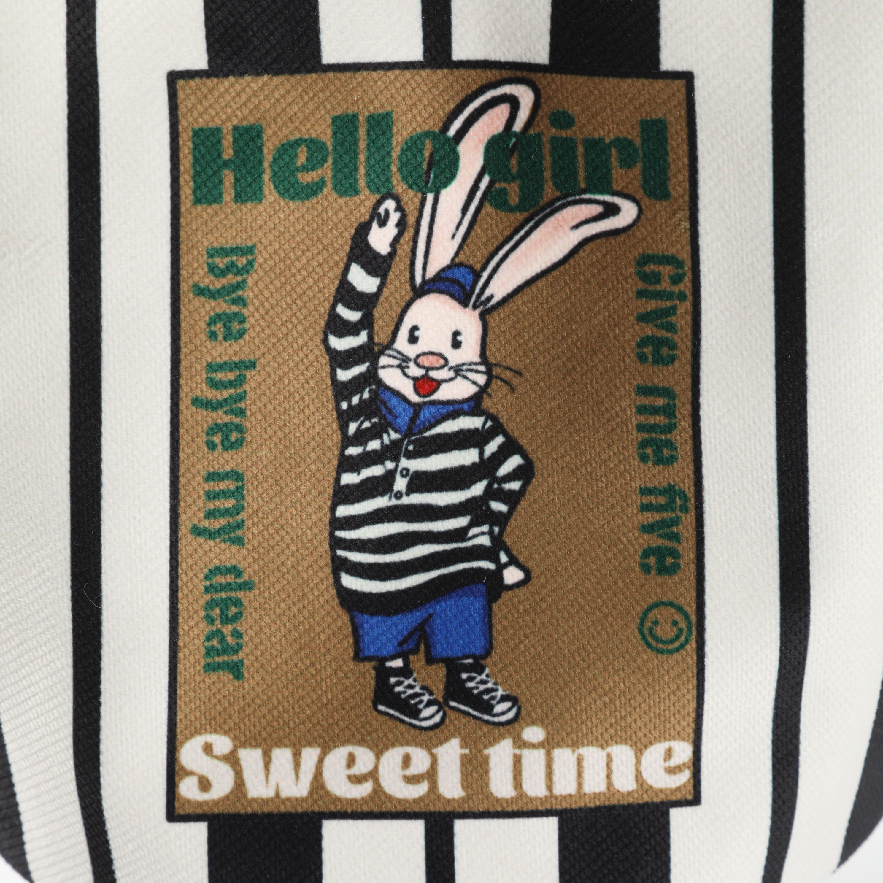 Black & White Stripe Shoulder Bag