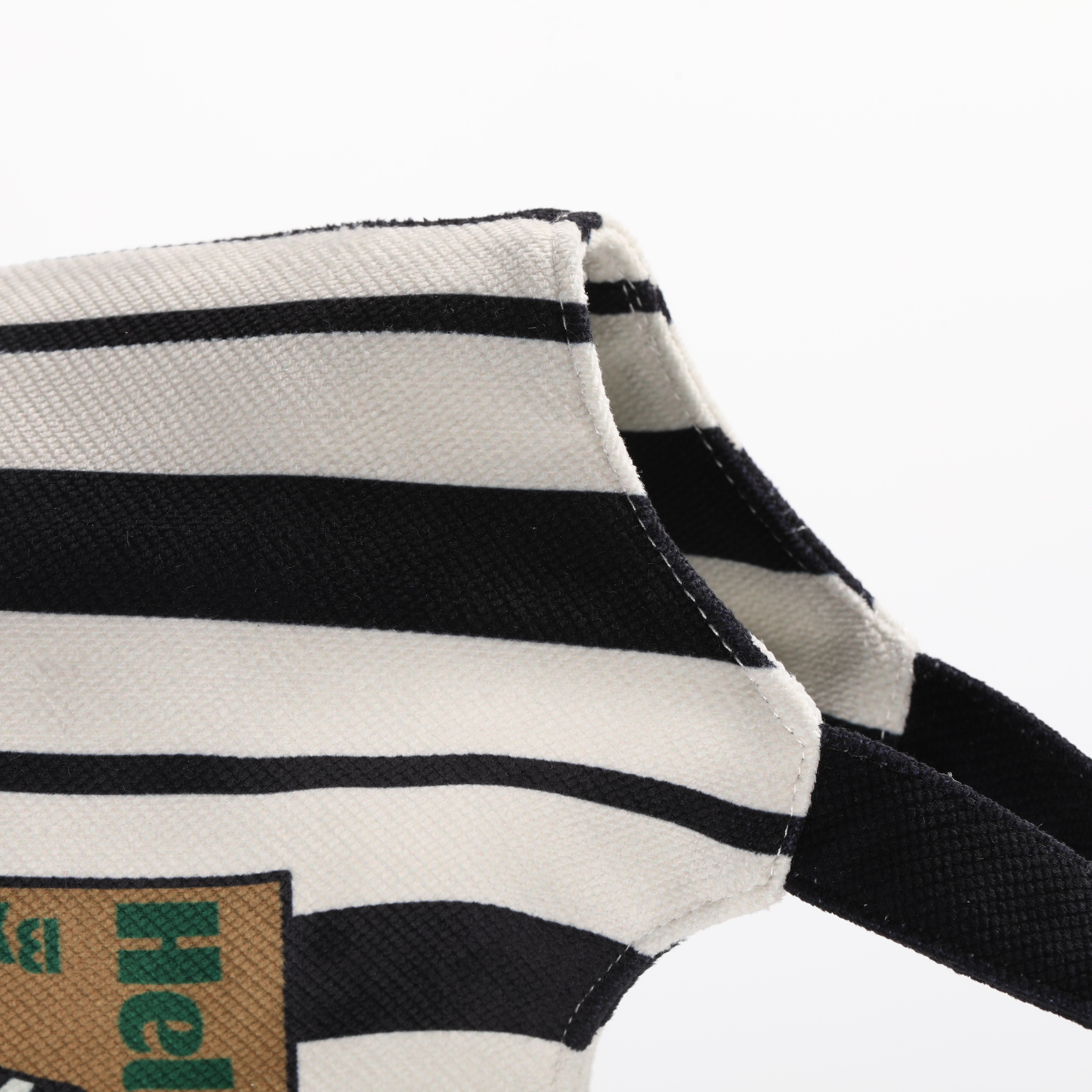 Black & White Stripe Shoulder Bag