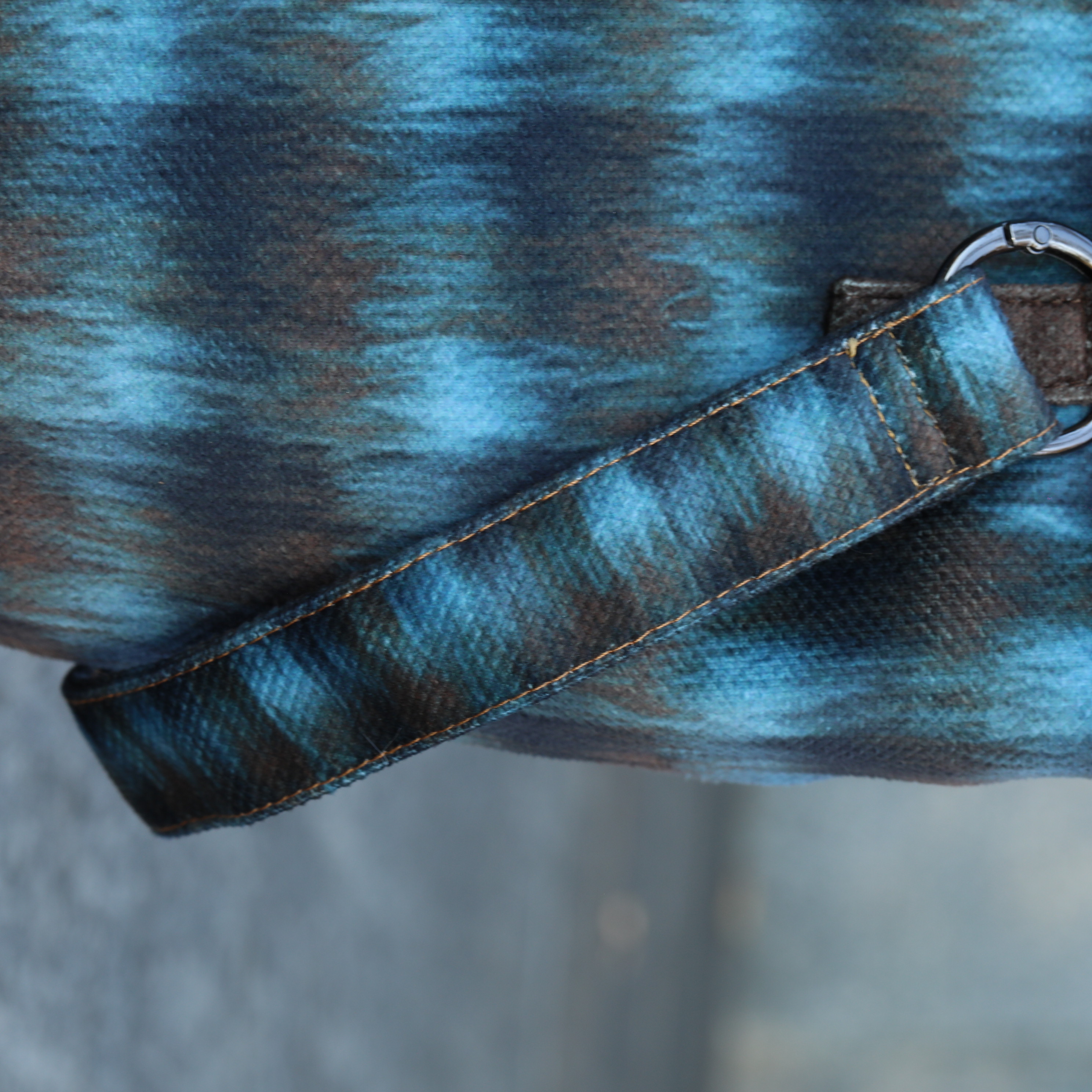 Vintage Blue Plaid Tote Bag