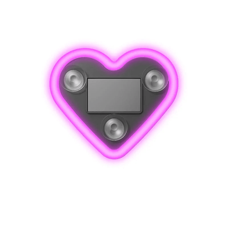 Car Solar Heart LED Light – Wireless Ambient Lamp - Featured Mart