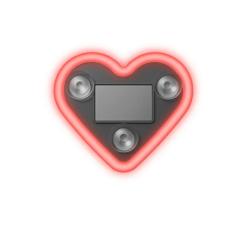 Car Solar Heart LED Light – Wireless Ambient Lamp - Featured Mart