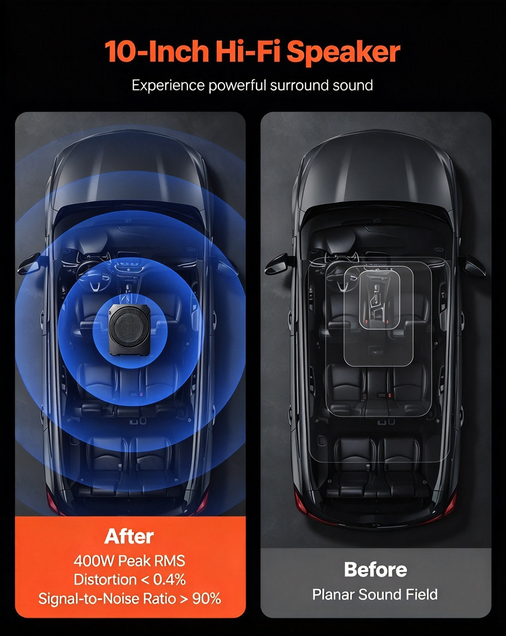 🚗 Deep Bass Without Losing an Inch of Space