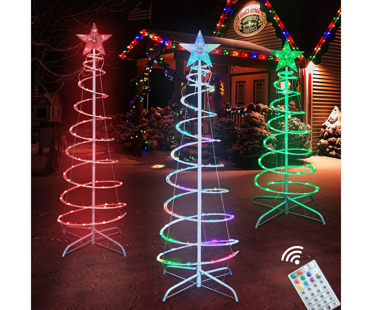 Light Up Spiral Christmas Tree