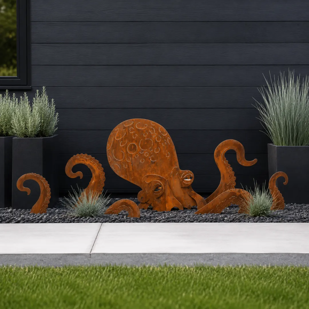 Giant Octopus Garden Sculpture – Bring a Backyard Legend to Life 🐙🌿