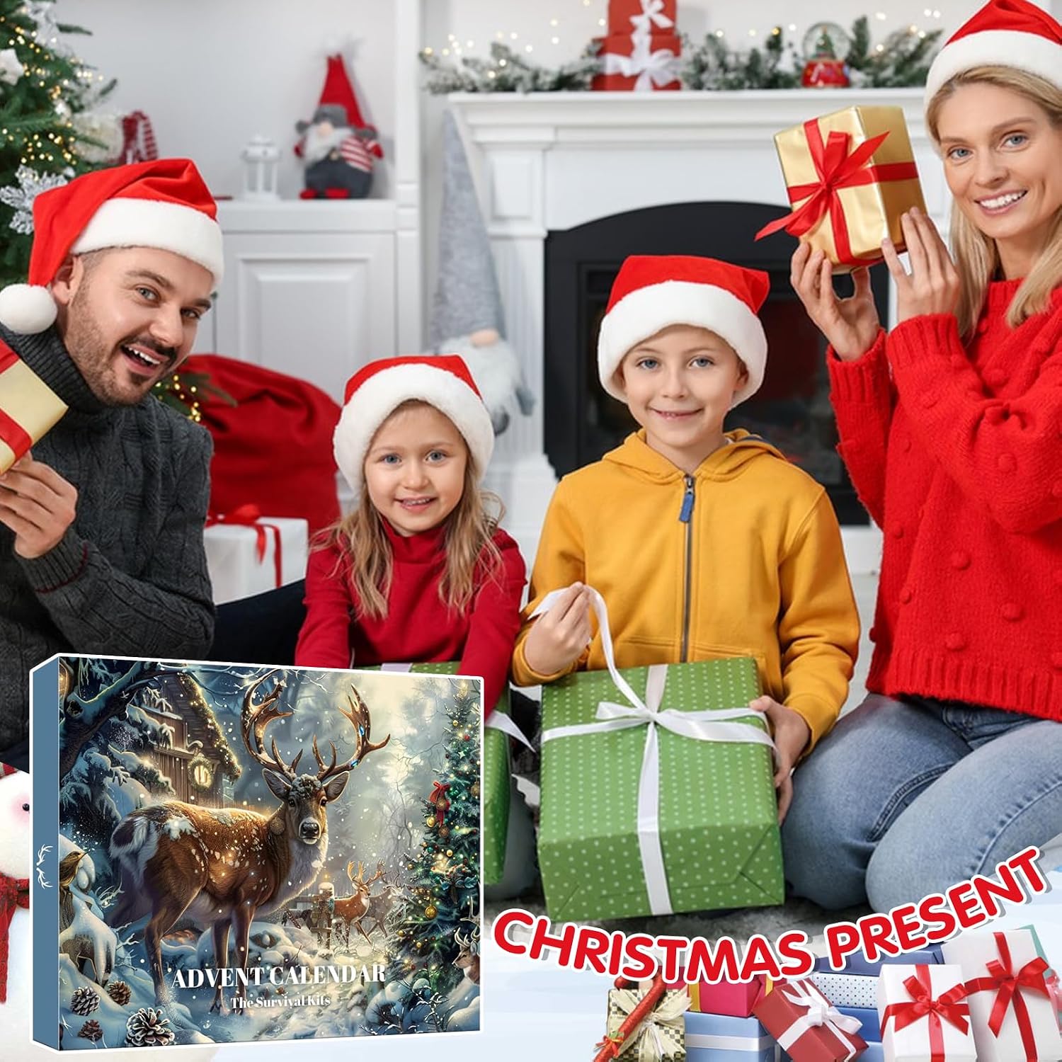 🎄 24-in-1 Survival Tools Advent Calendar – Outdoor Adventure Countdown