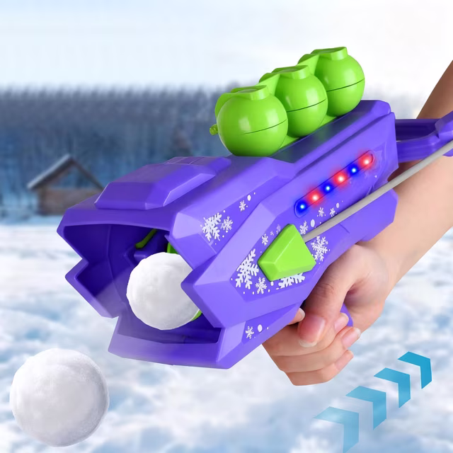 ❄️ LED Snowball Launcher – Multi-Load Snow Toy