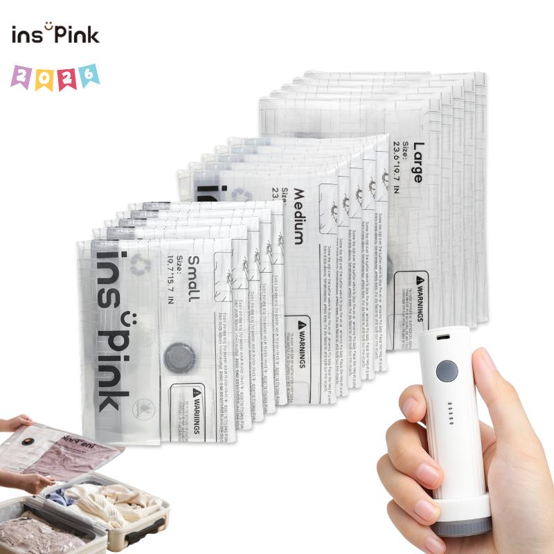 Cordless Travel Vacuum Compression Storage Bags ✈️🧳