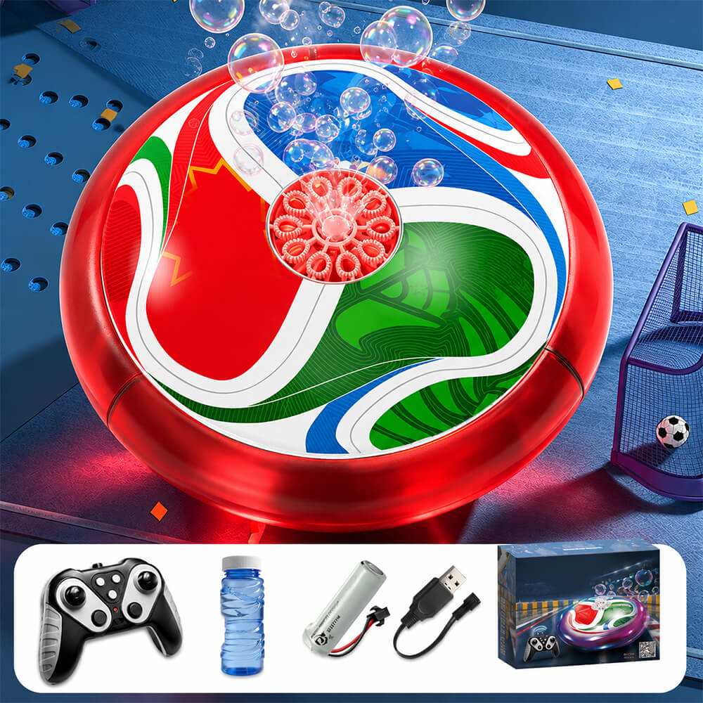 Glowing Hover Soccer with Bubble Blaster – Score, Float, Bubble-Blast! ⚽🫧💡
