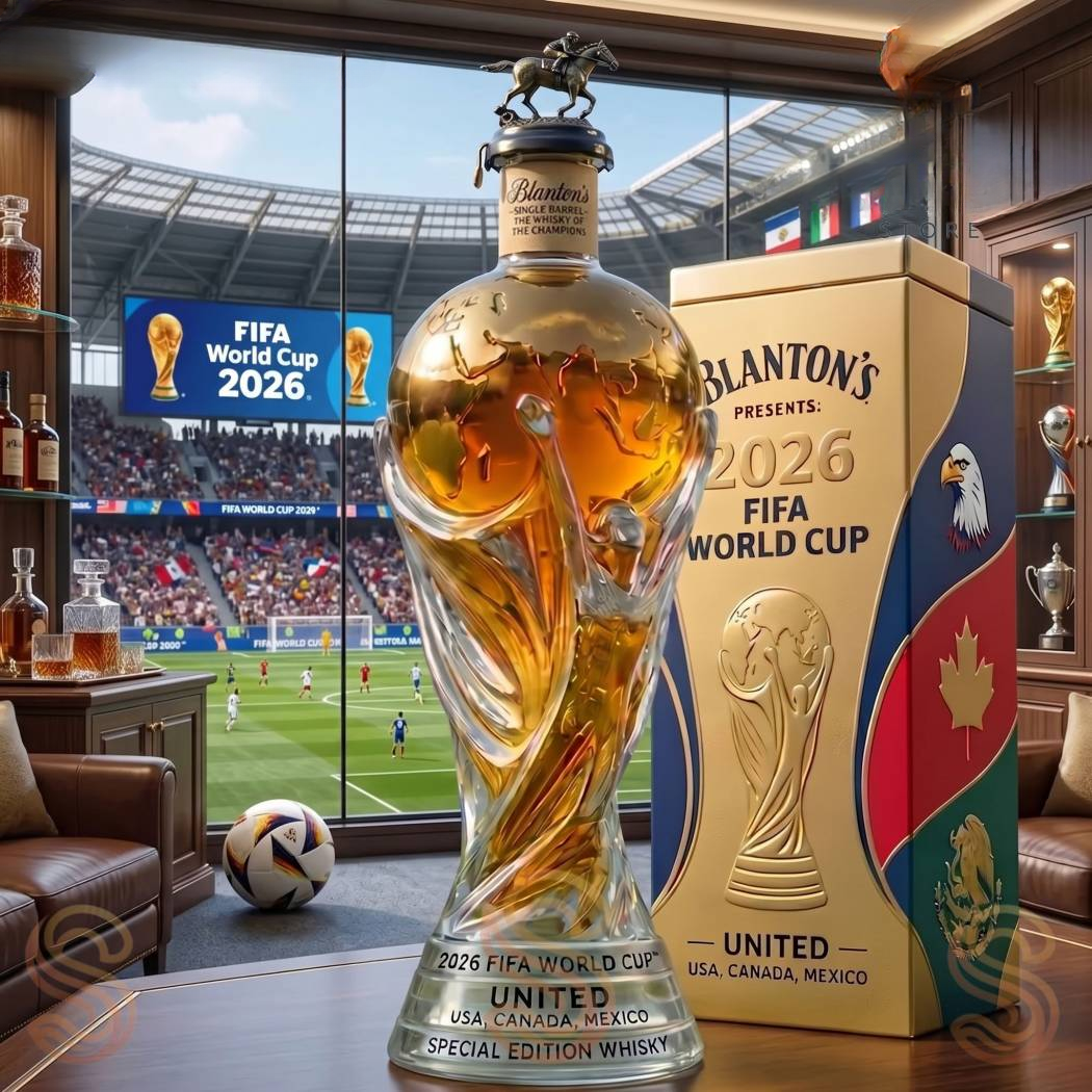 🥃 World Cup 2026 Trophy Whiskey Decanter – Toast to Glory