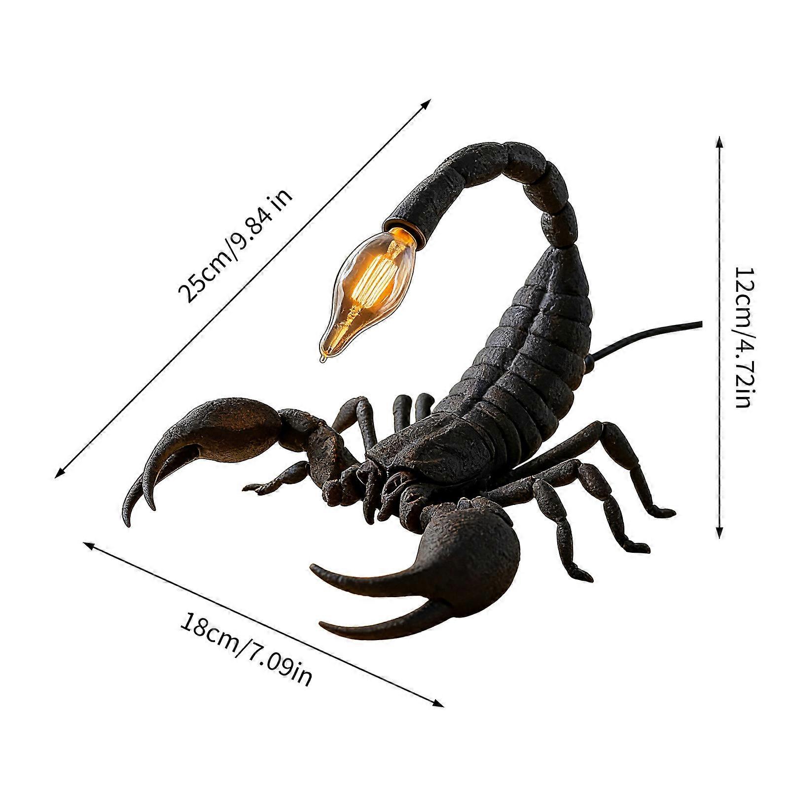 🦂 Gothic Scorpion Table Lamp – Dark Elegance Meets Functional Light
