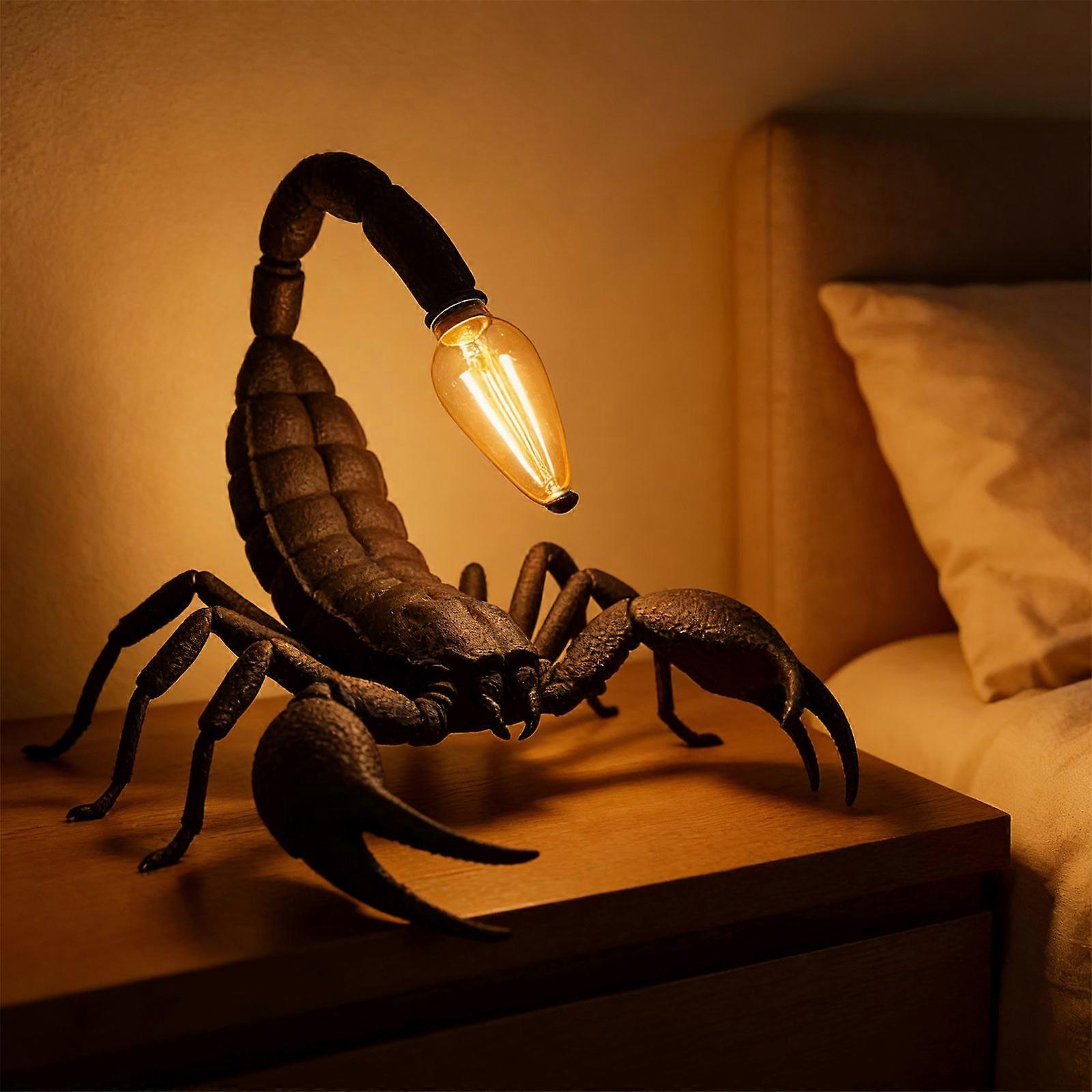 🦂 Gothic Scorpion Table Lamp – Dark Elegance Meets Functional Light
