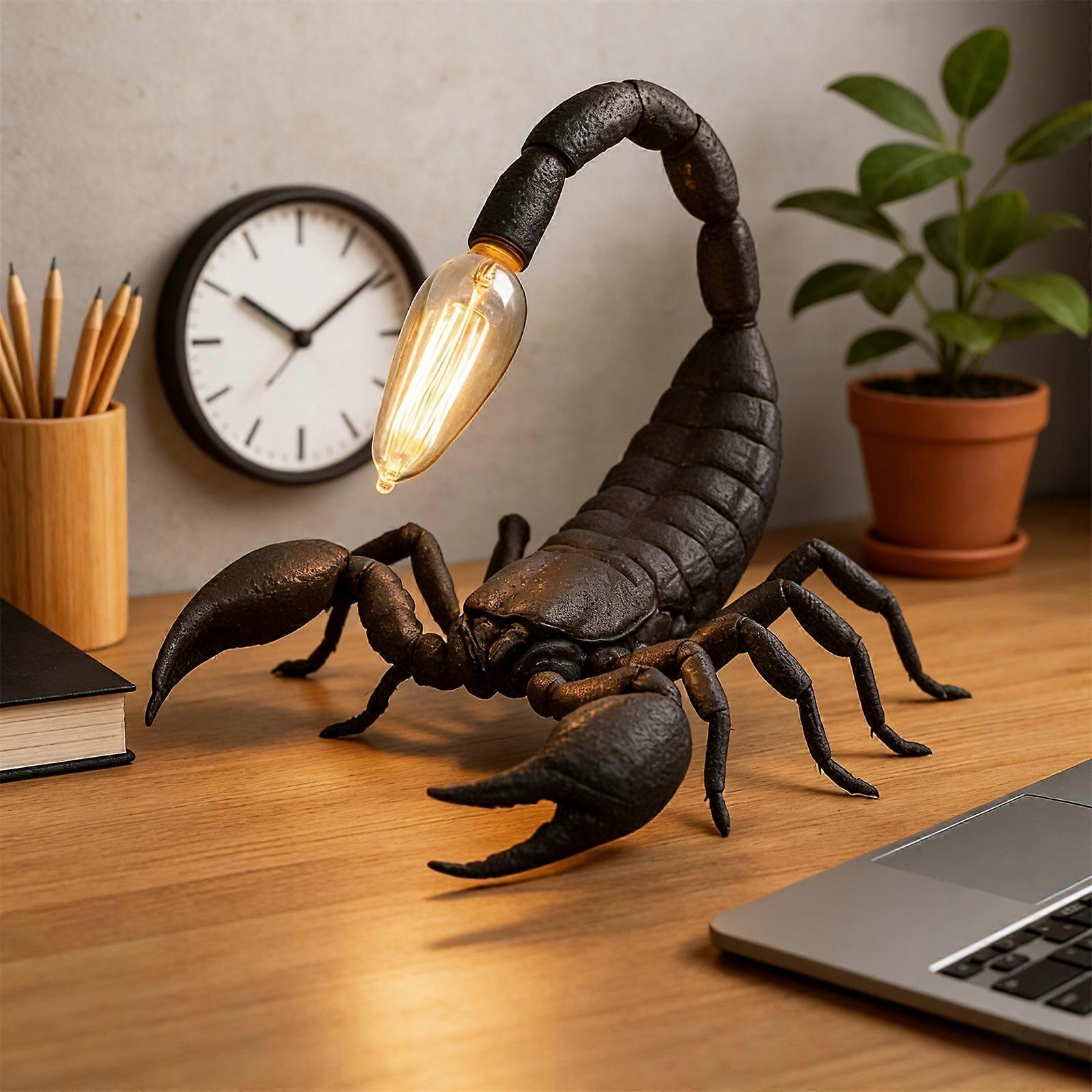 🦂 Gothic Scorpion Table Lamp – Dark Elegance Meets Functional Light