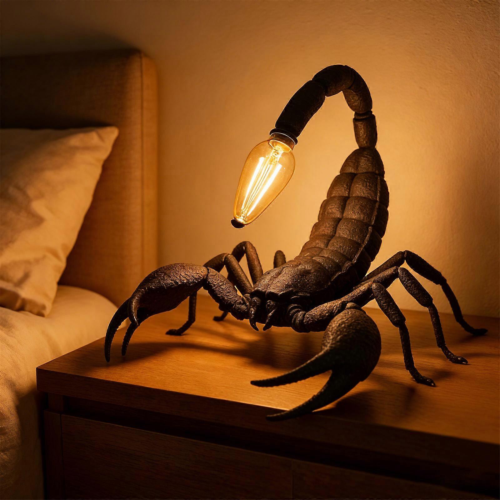 🦂 Gothic Scorpion Table Lamp – Dark Elegance Meets Functional Light