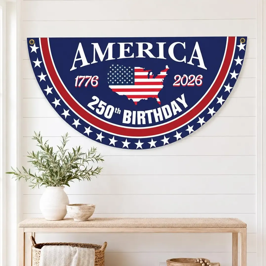 🎉 America's 250th Birthday Bunting Flag – 1776–2026