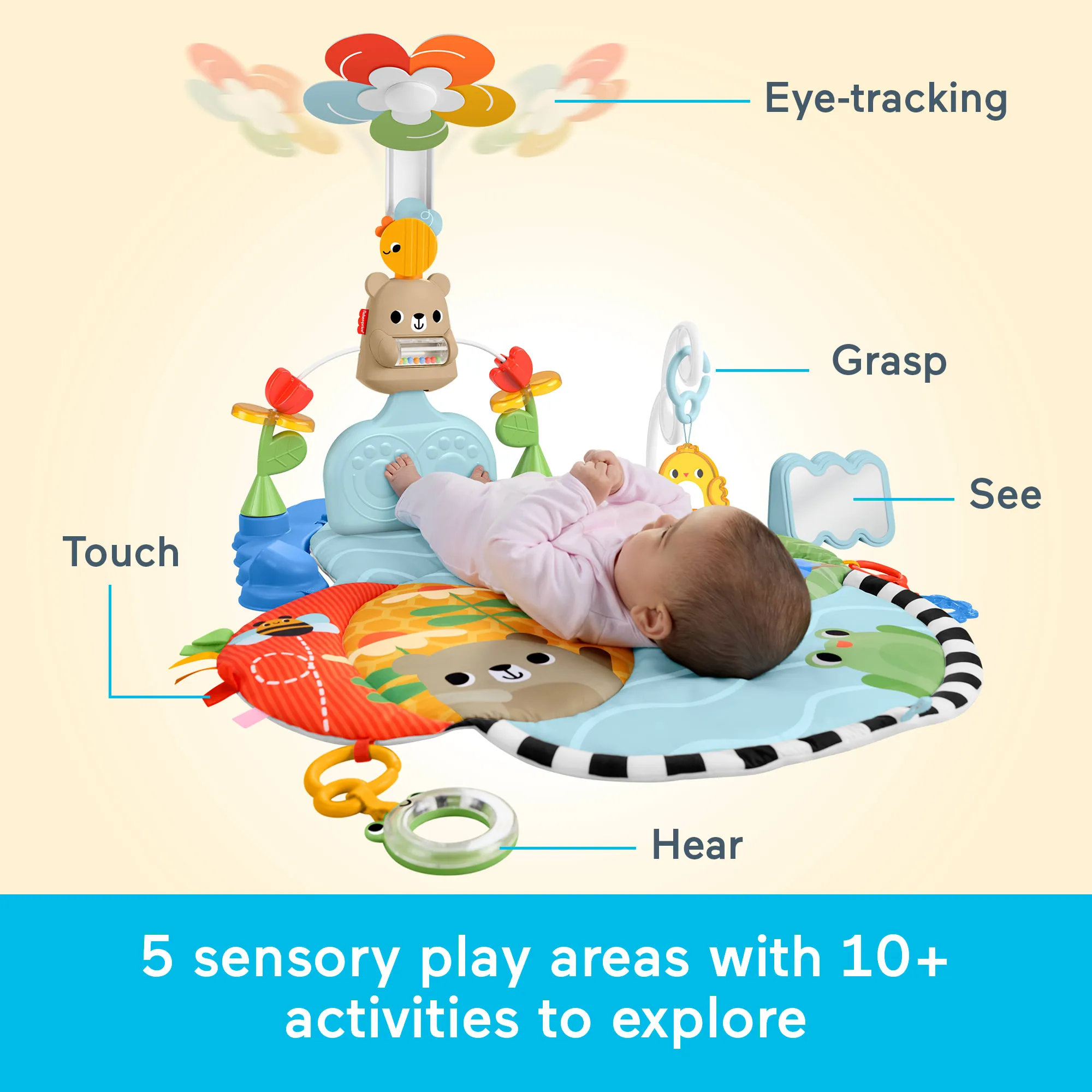 Newborn Sensory Activity Gym 🎨👶