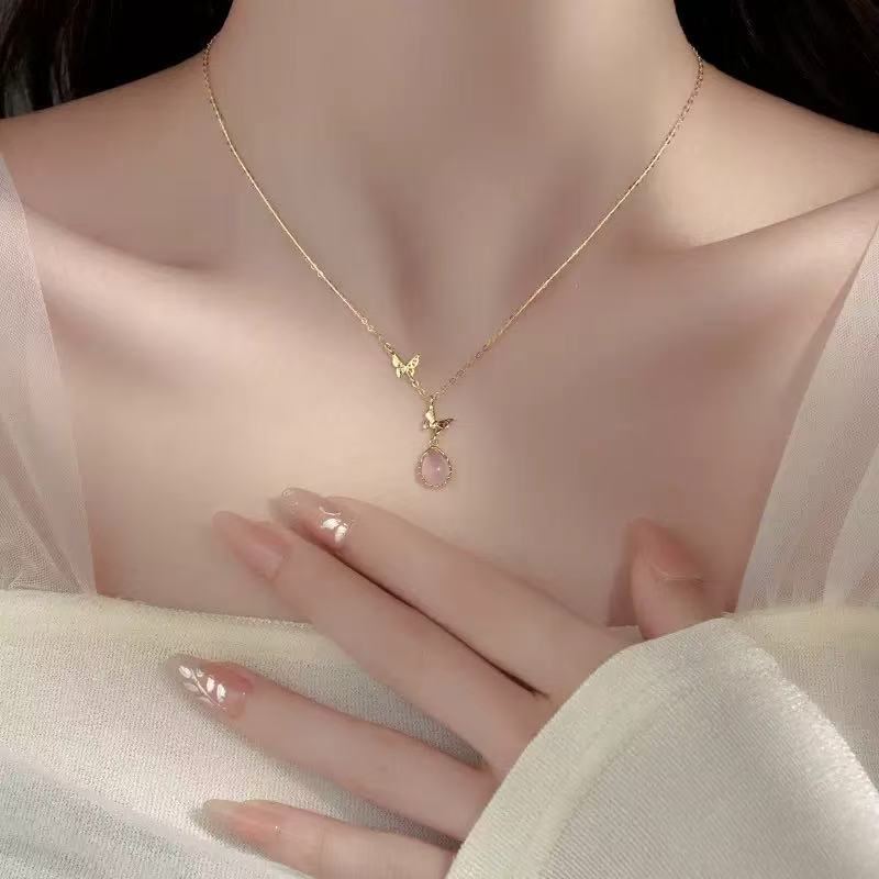 Rose quartz -【Necklace】| 925 silver
