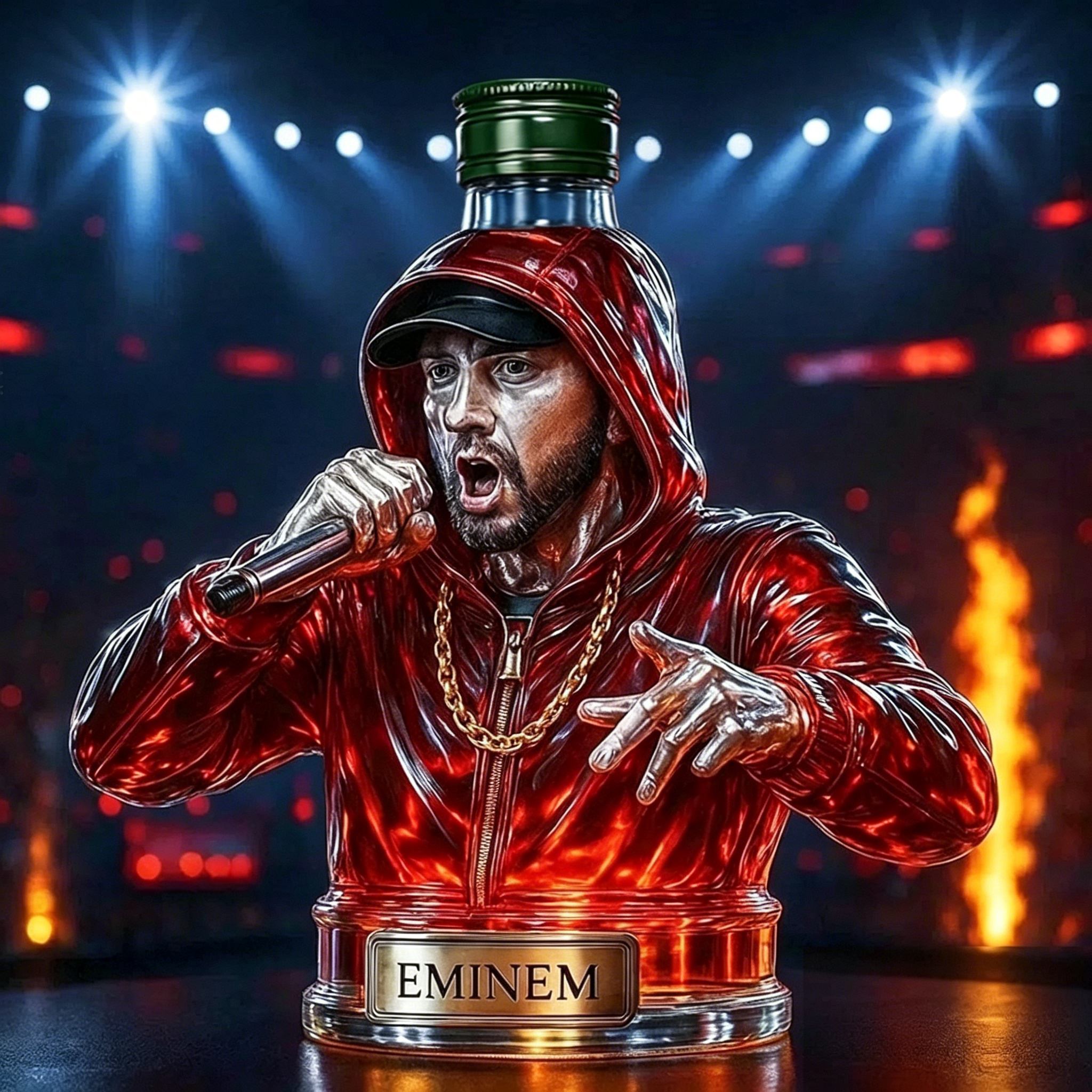 Etched Eminem Display Piece – Hip‑Hop Memorabilia 🎁✨