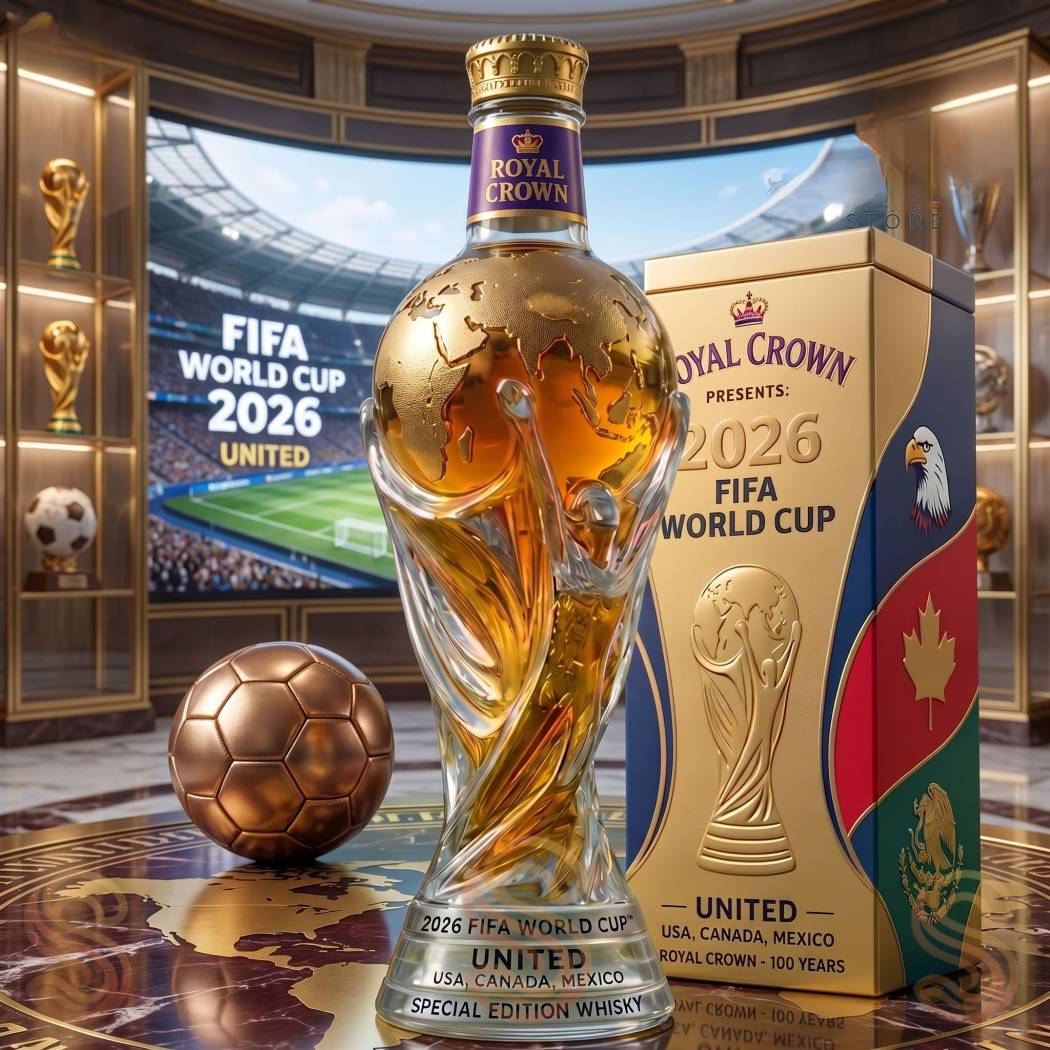 🥃 World Cup 2026 Trophy Whiskey Decanter – Toast to Glory