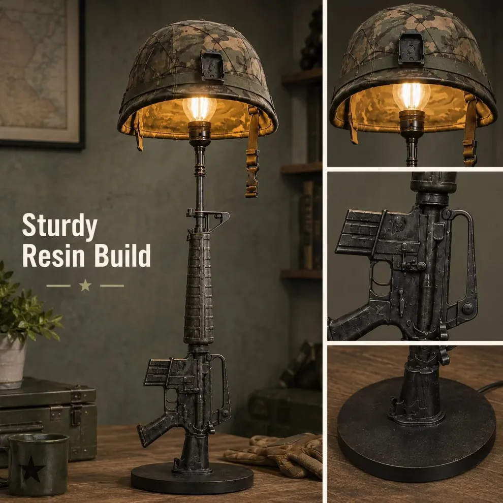 🔫 Tactical Rifle Table Lamp – Creative Trigger Control Desk Light