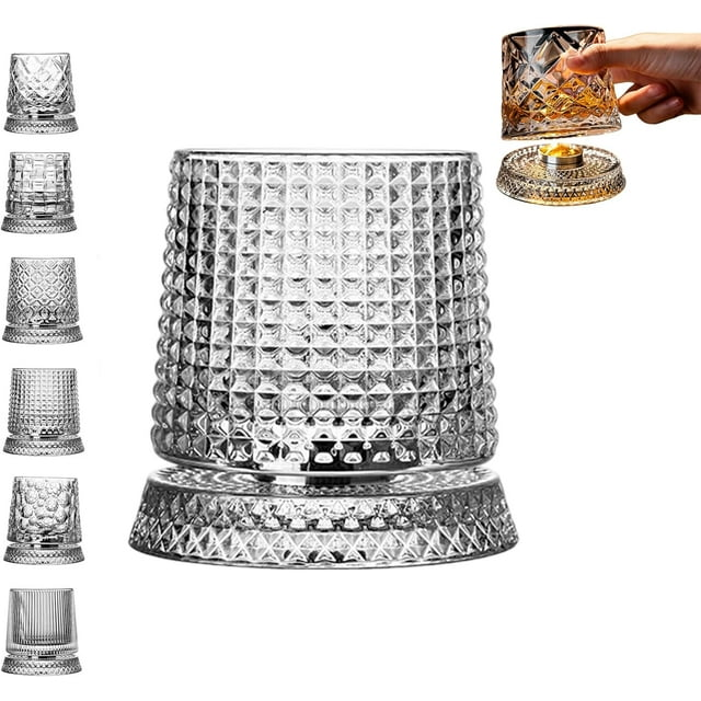 360° Rotating Whiskey Glass