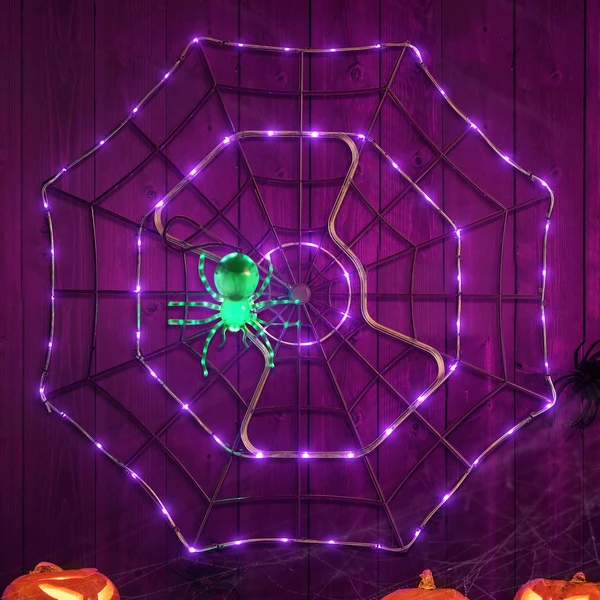 🕷️ Outdoor Animated Spider Web
