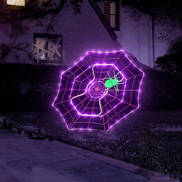 🕷️ Outdoor Animated Spider Web