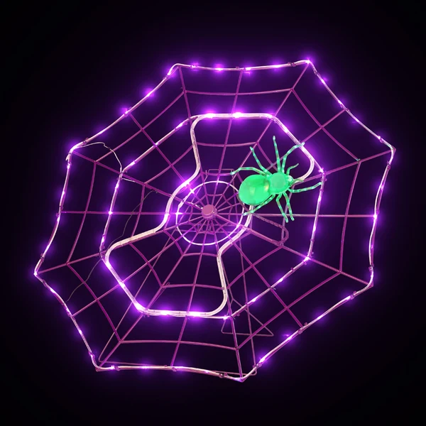 🕷️ Outdoor Animated Spider Web
