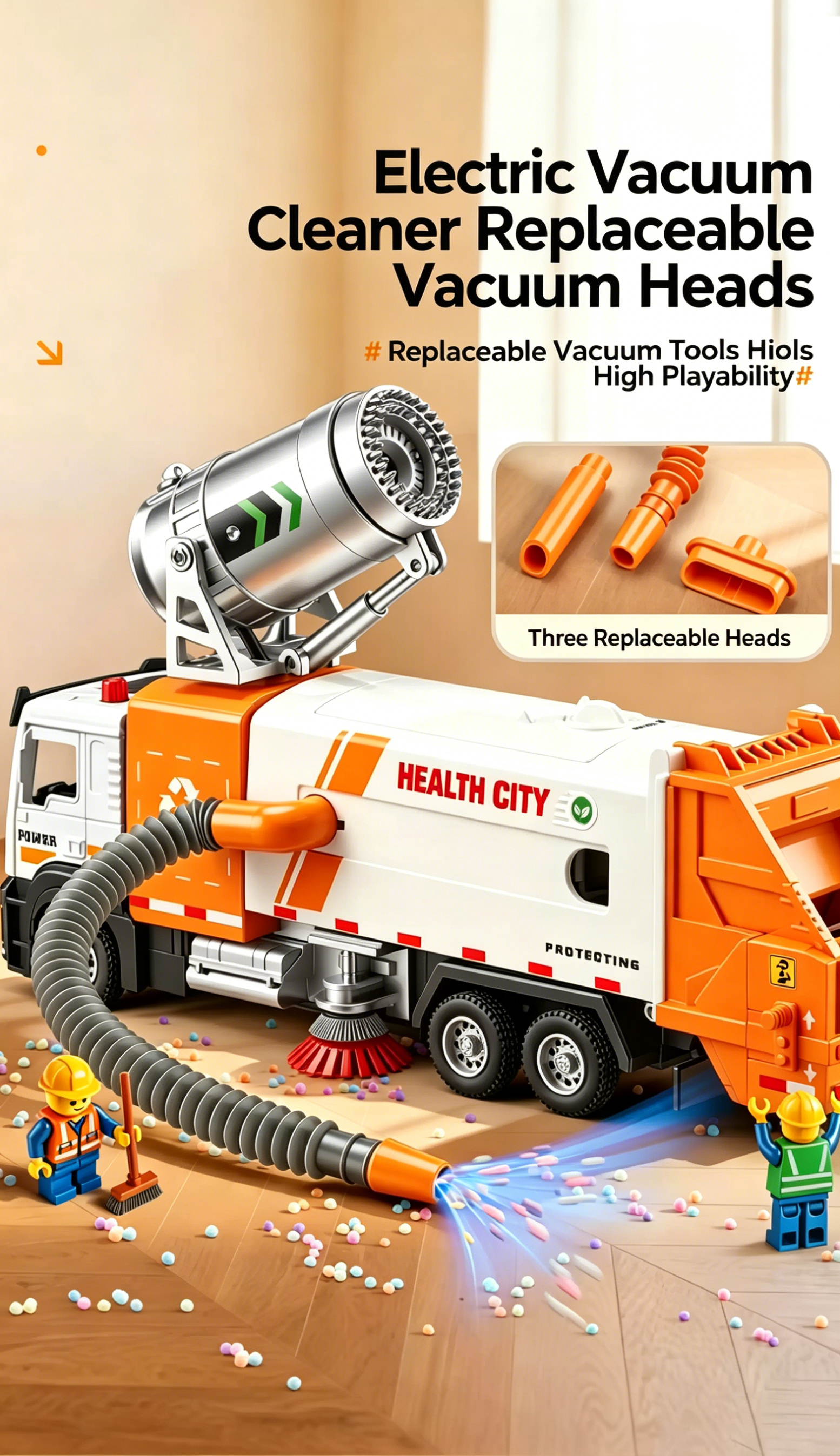 Kids’ Alloy Sanitation Truck Toy 🚛♻️