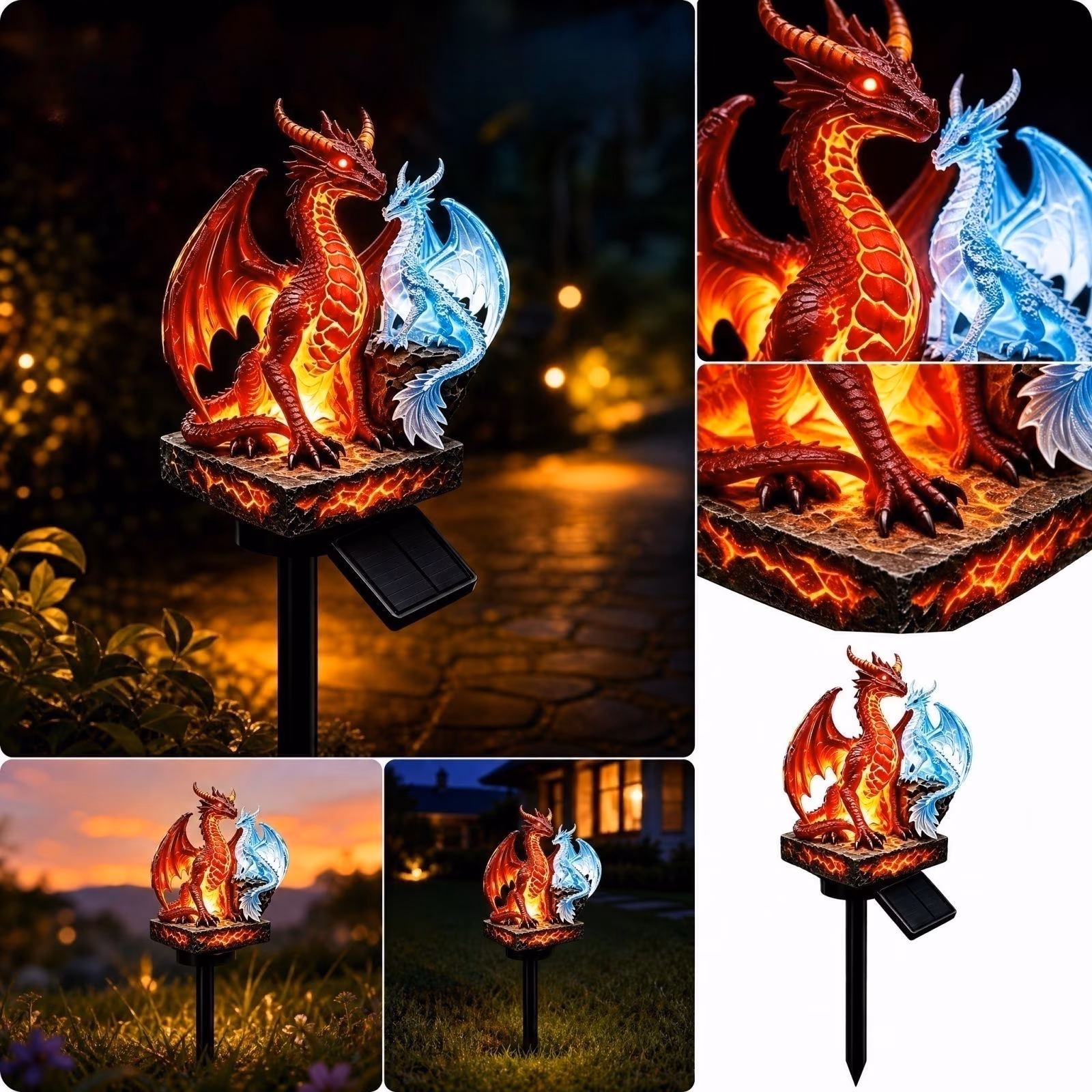 ❄️ A Frost Dragon That Glows — Cool Magic for Your Garden