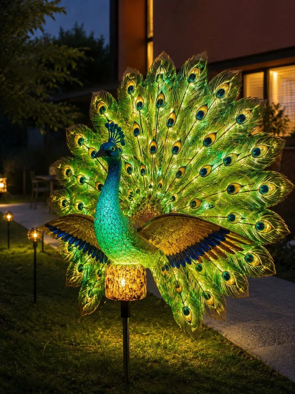 🦚 A Masterpiece in Motion – For Your Garden