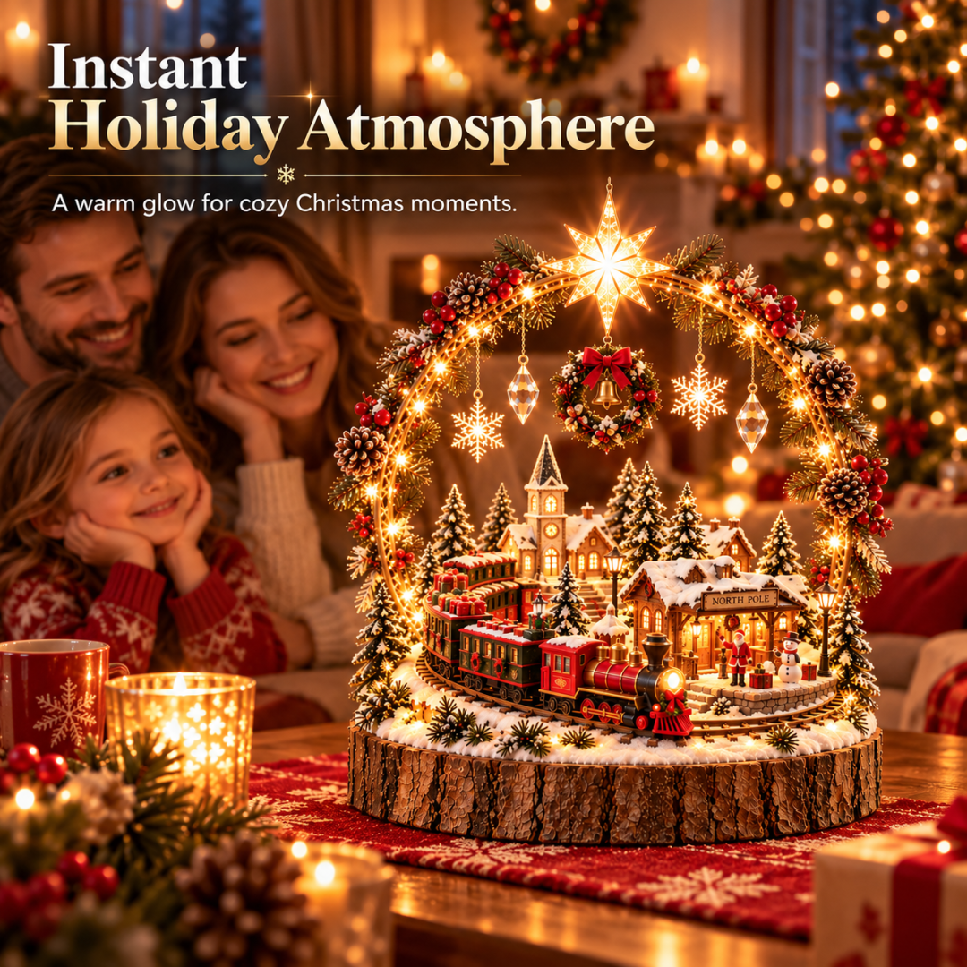Christmas Wonderland centerpiece displayed in a cozy holiday home
