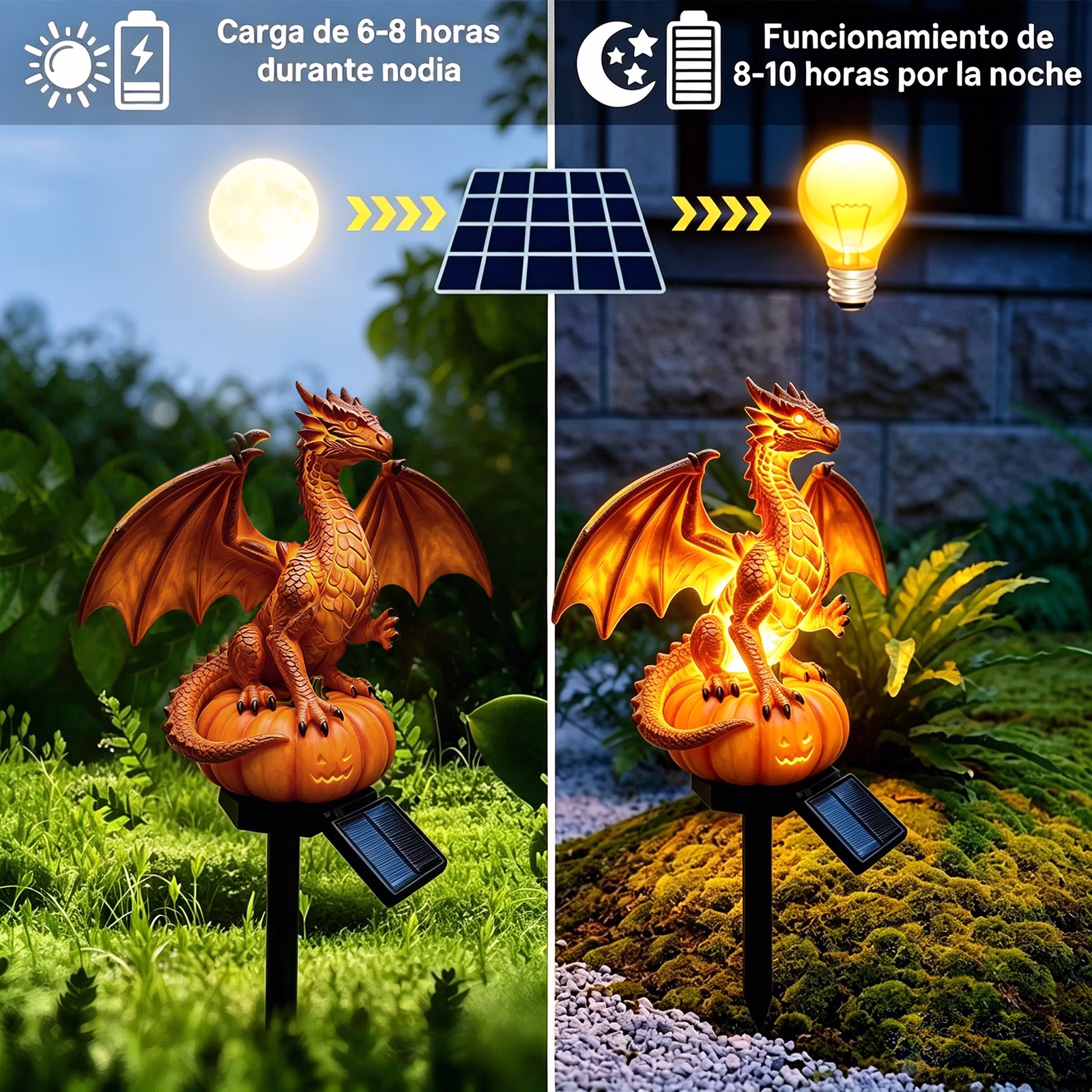 🐉 A Dragon That Glows – And Guards Your Garden