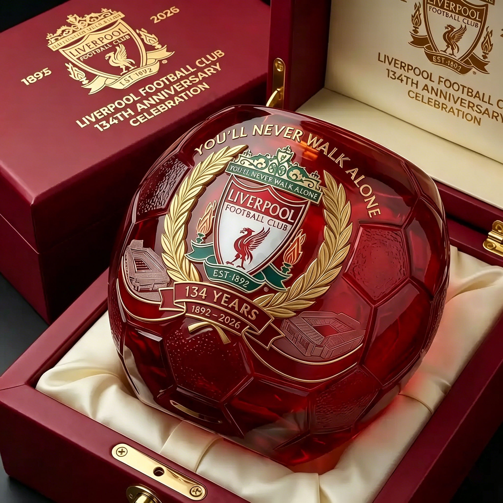 LFC Legacy Edition Pint Glass – 1892–2026 Crest & Liver Bird ⚽🔴