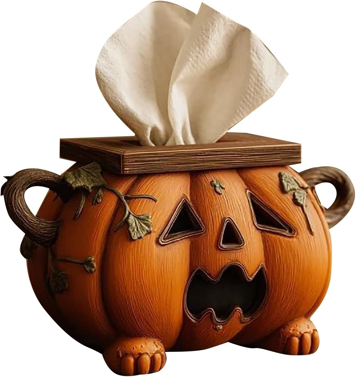 Halloween Pumpkin Tissue Box Holder 🎃✨