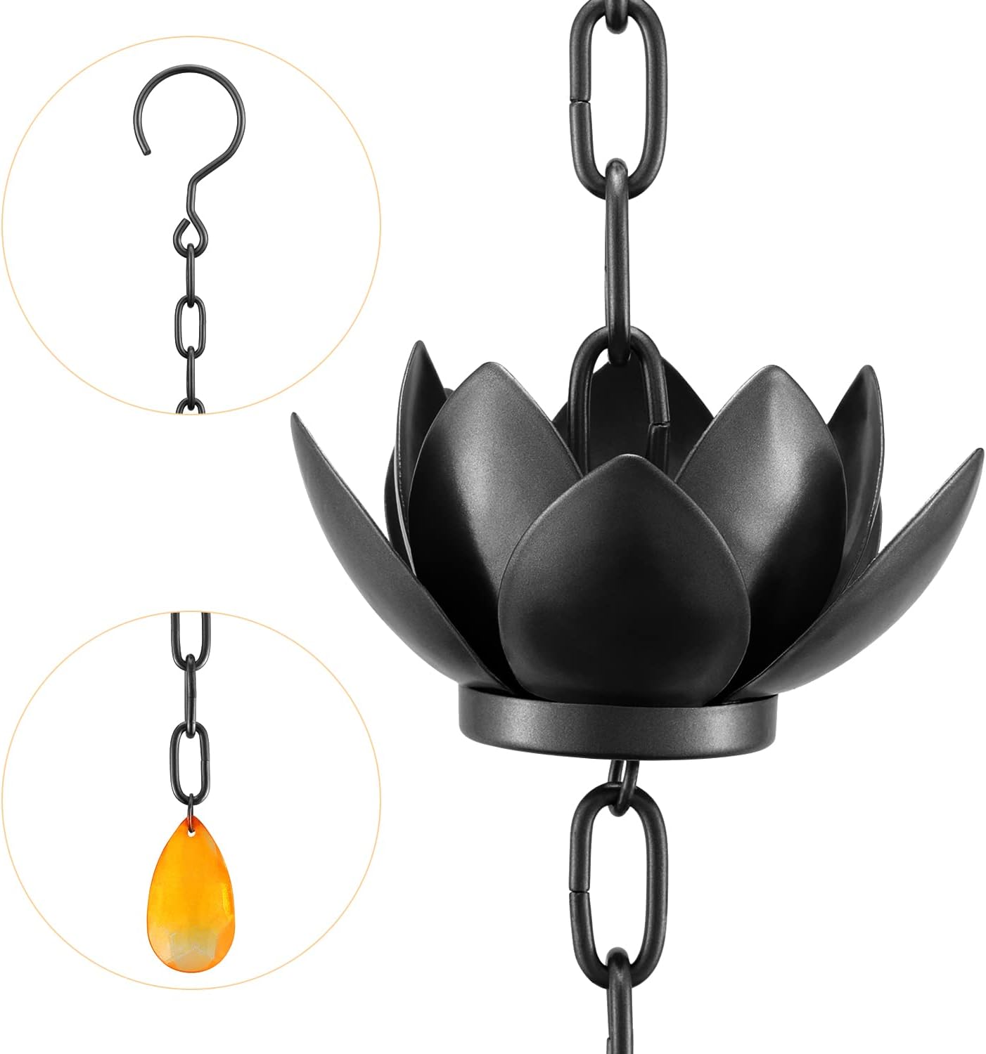 Elegant Oak Leaf Rain Chain 🌧️🏡