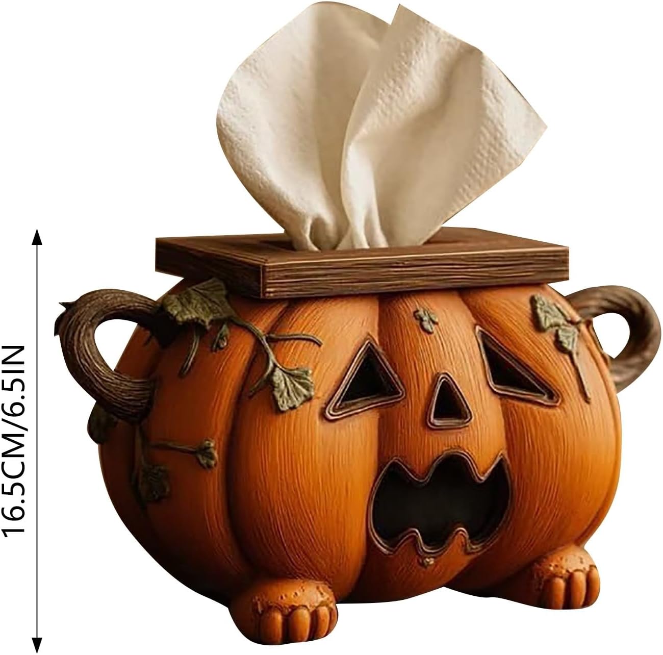 Halloween Pumpkin Tissue Box Holder 🎃✨