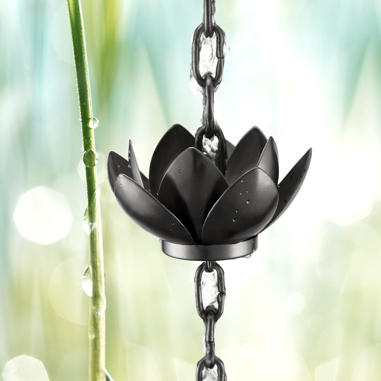 Elegant Oak Leaf Rain Chain 🌧️🏡