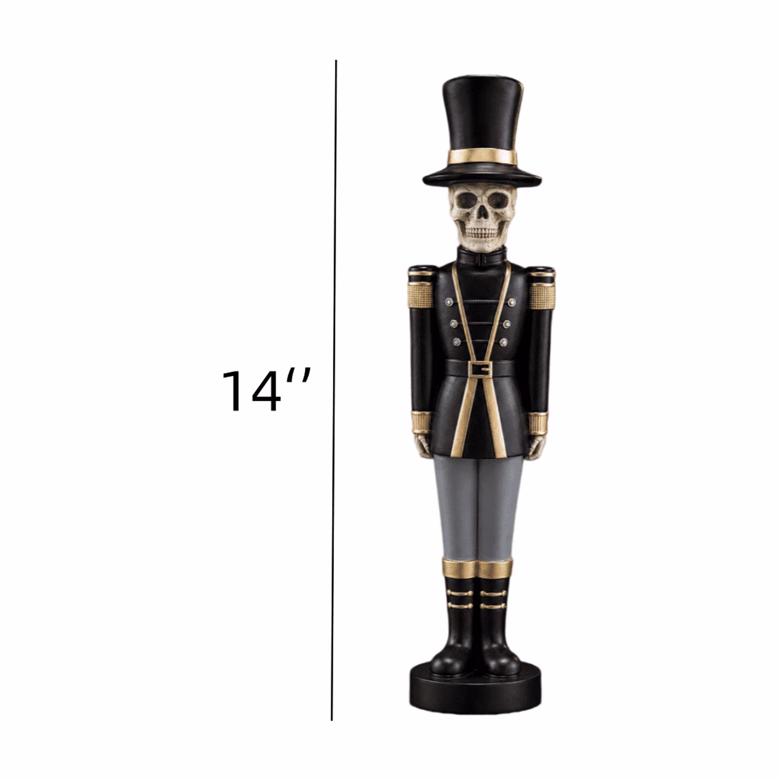 Skeleton Nutcracker Figurine – 14" of Spooky Holiday Elegance 💀🎄