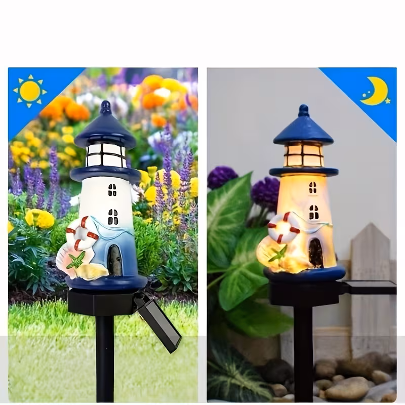 Lighthouse Solar Garden Light – Coastal Charm 🗼🌊